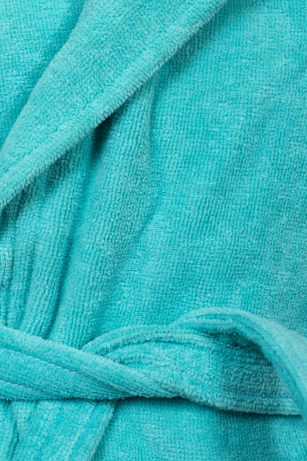 Kids Velour Bathrobe in Minty