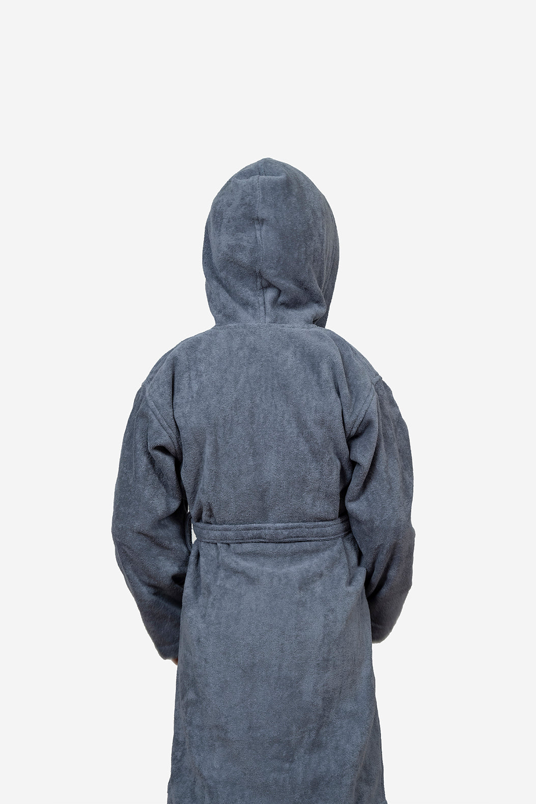 Kids Velour Bathrobe in Smoky Bullet
