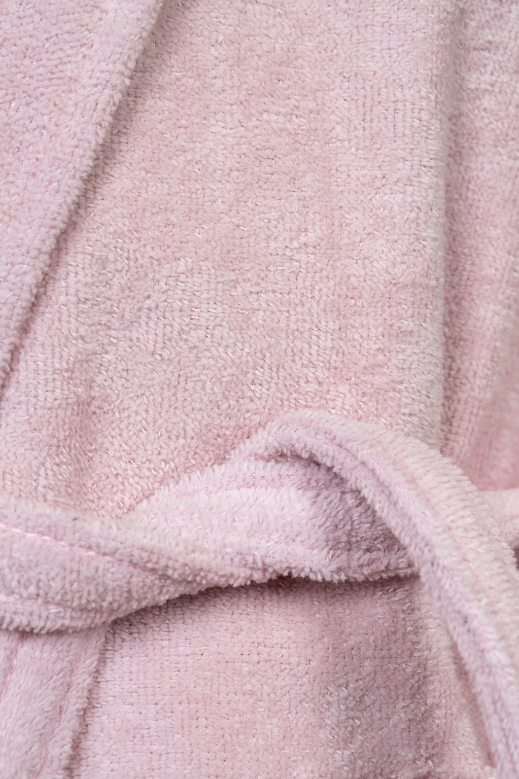 Kids Velour Bathrobe in Rosy