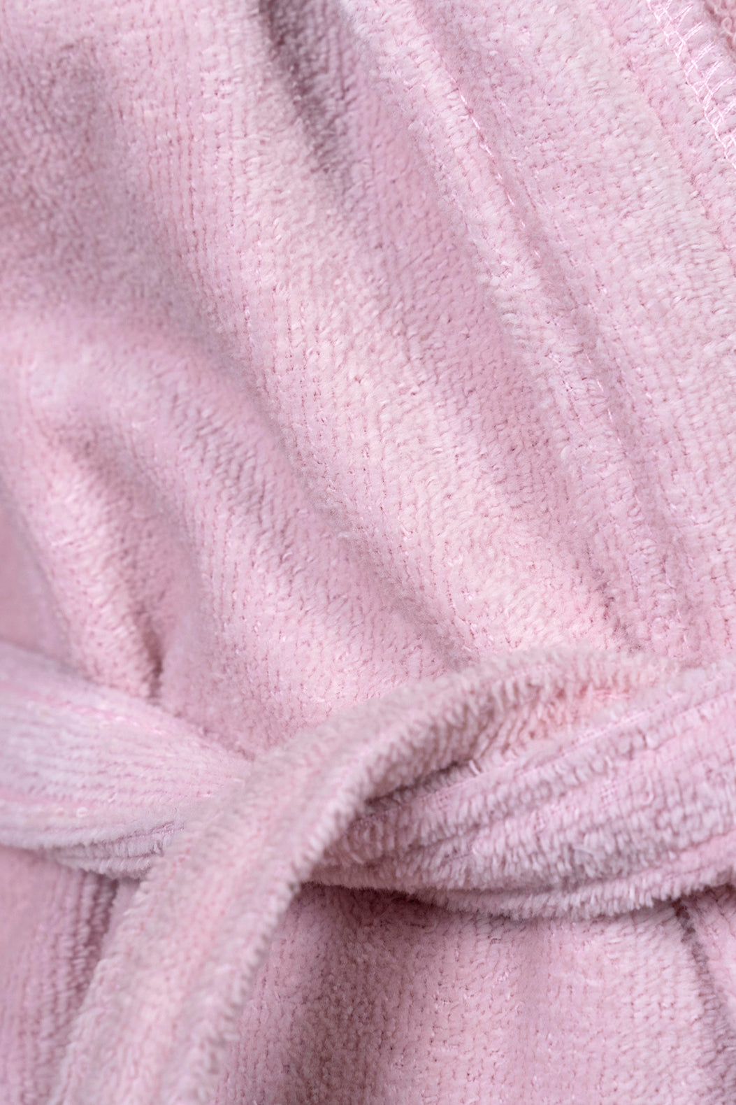 Kids Velour Bathrobe in Rosy