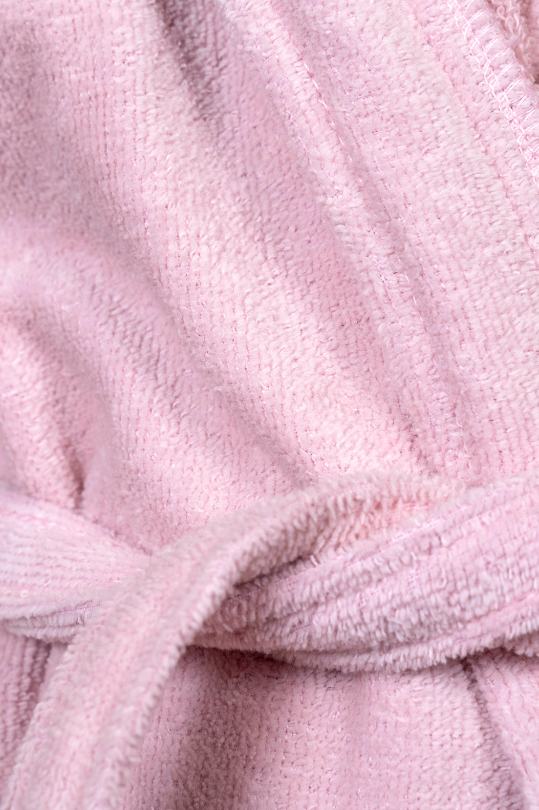 Kids Velour Bathrobe in Rosy