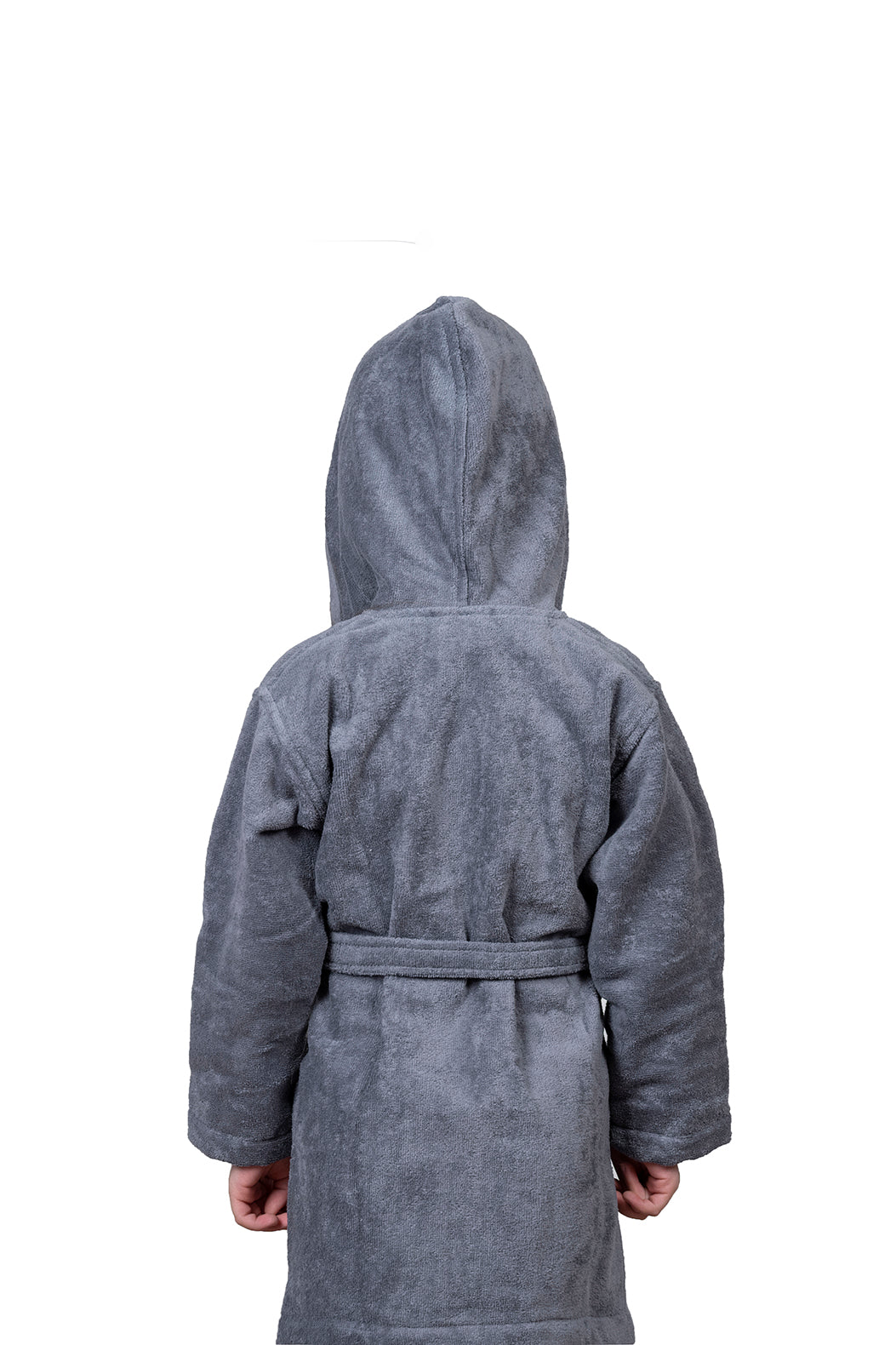 Kids Velour Bathrobe in Smoky Bullet