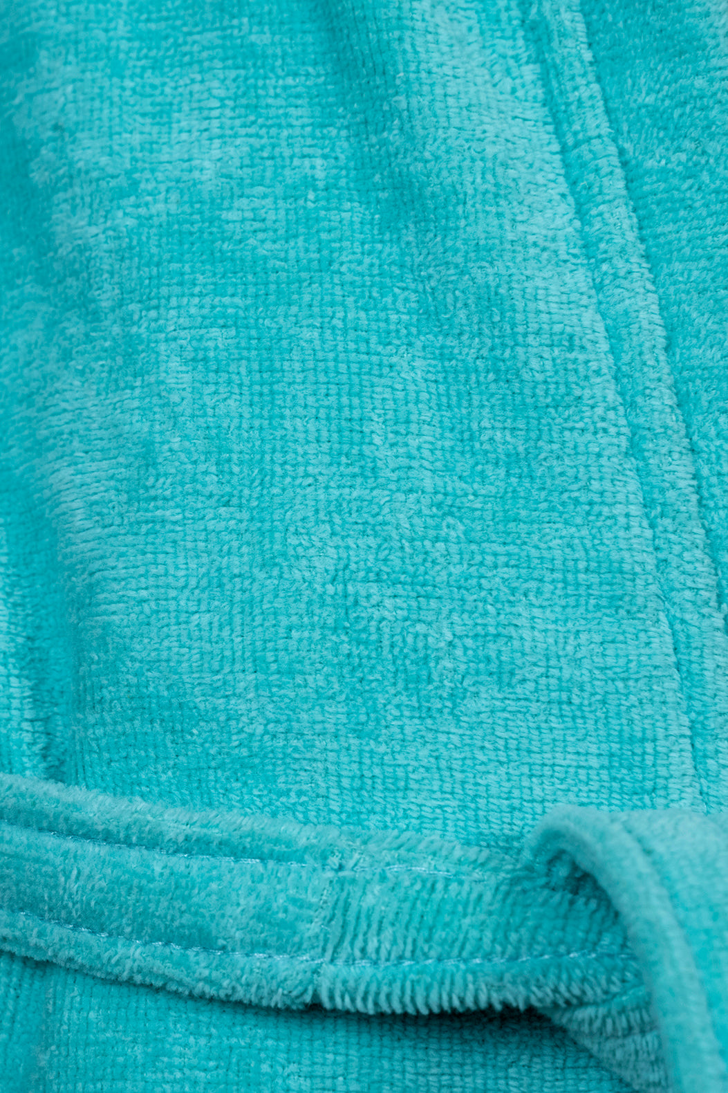 Kids Velour Bathrobe in Minty