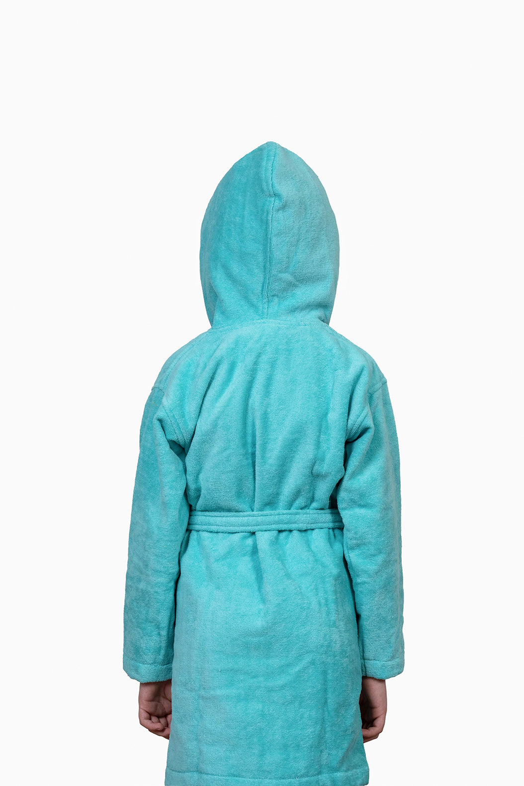 Kids Velour Bathrobe in Minty