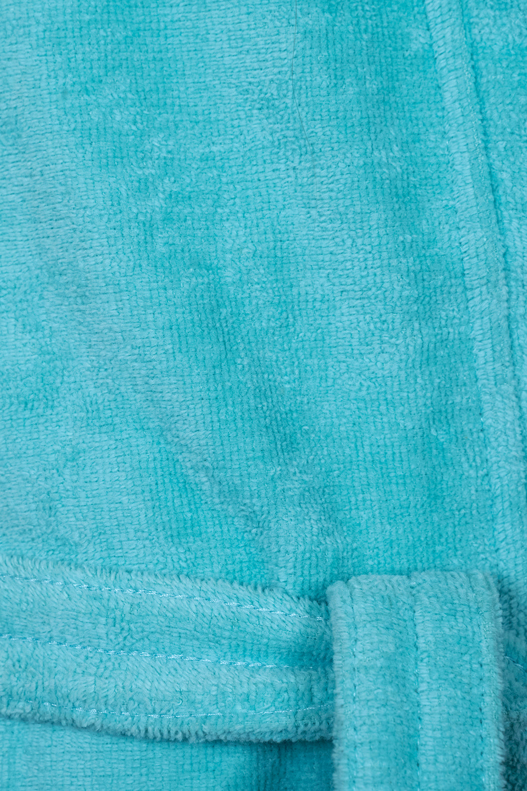 Kids Velour Bathrobe in Minty