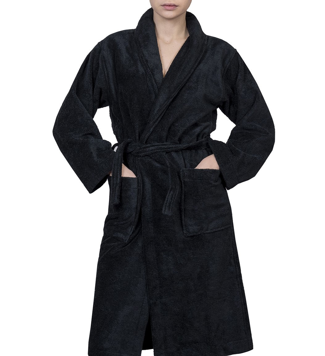 Adults The Very Soft Bathrobe in Noir