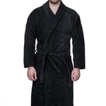 Adults The Very Soft Bathrobe in Noir