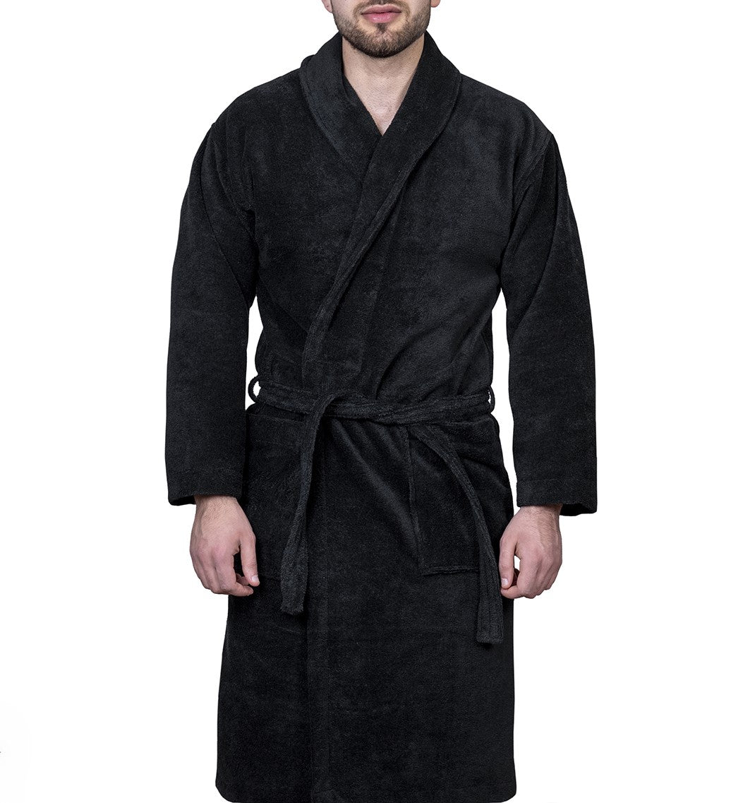 Adults The Very Soft Bathrobe in Noir