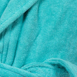 Kids Velour Bathrobe in Minty