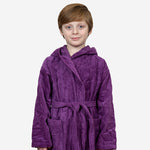 Kids Velour Bathrobe in Lilac