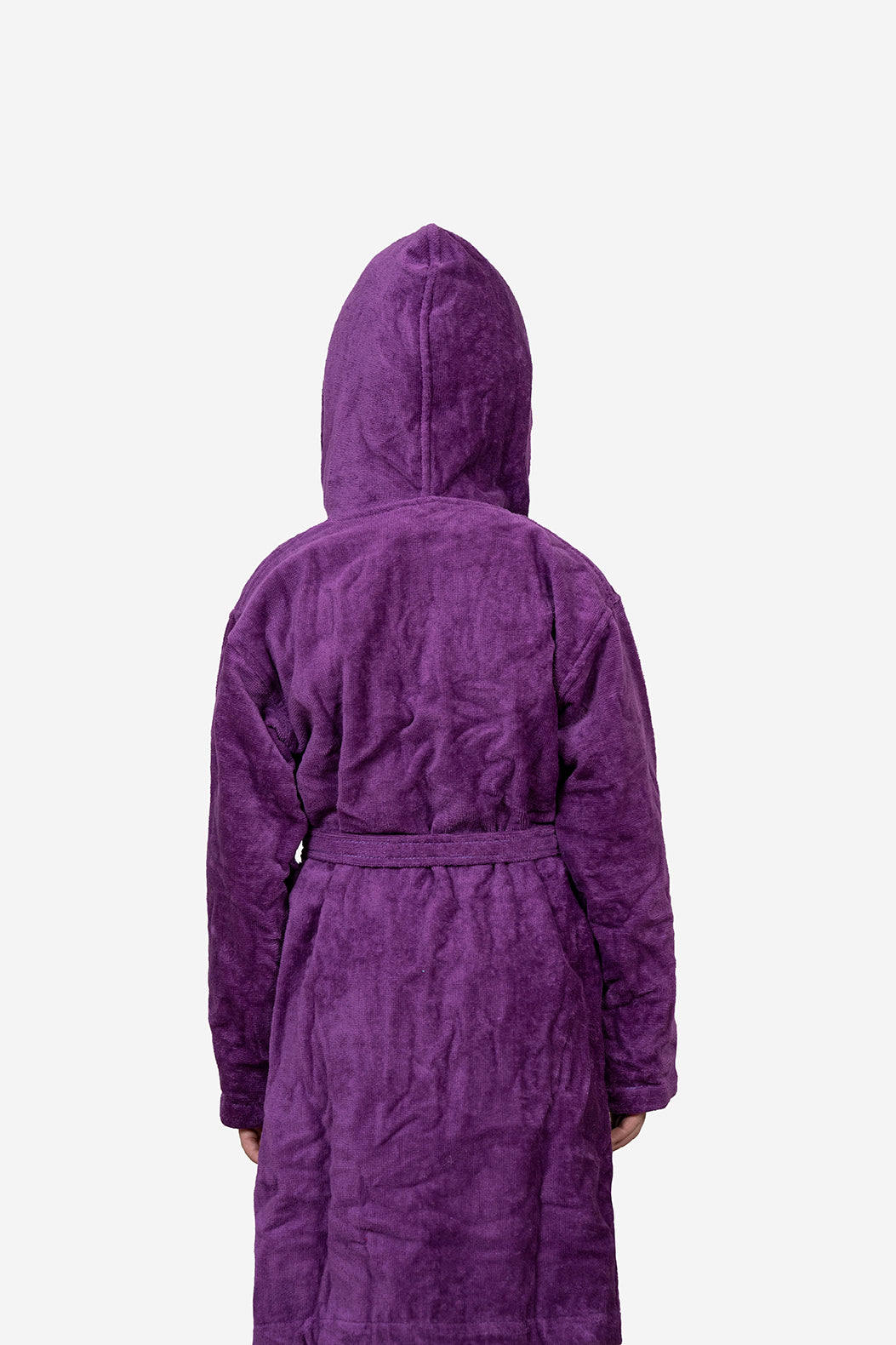 Kids Velour Bathrobe in Lilac