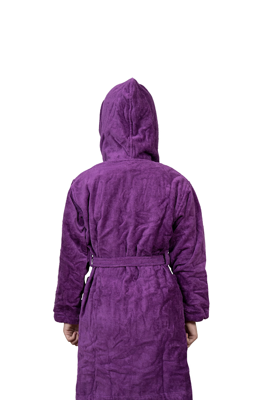 Kids Velour Bathrobe in Lilac