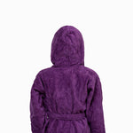 Kids Velour Bathrobe in Lilac