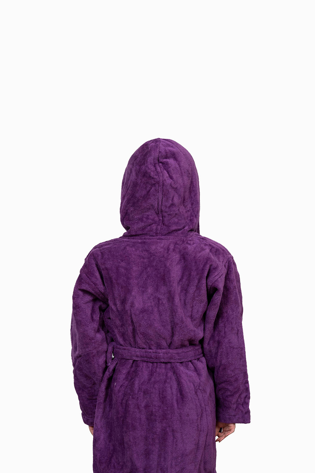 Kids Velour Bathrobe in Lilac