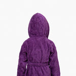 Kids Velour Bathrobe in Lilac