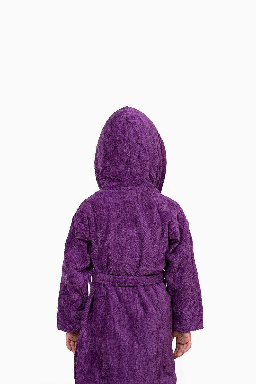 Kids Velour Bathrobe in Lilac