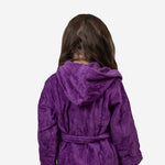 Kids Velour Bathrobe in Lilac