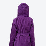 Kids Velour Bathrobe in Lilac