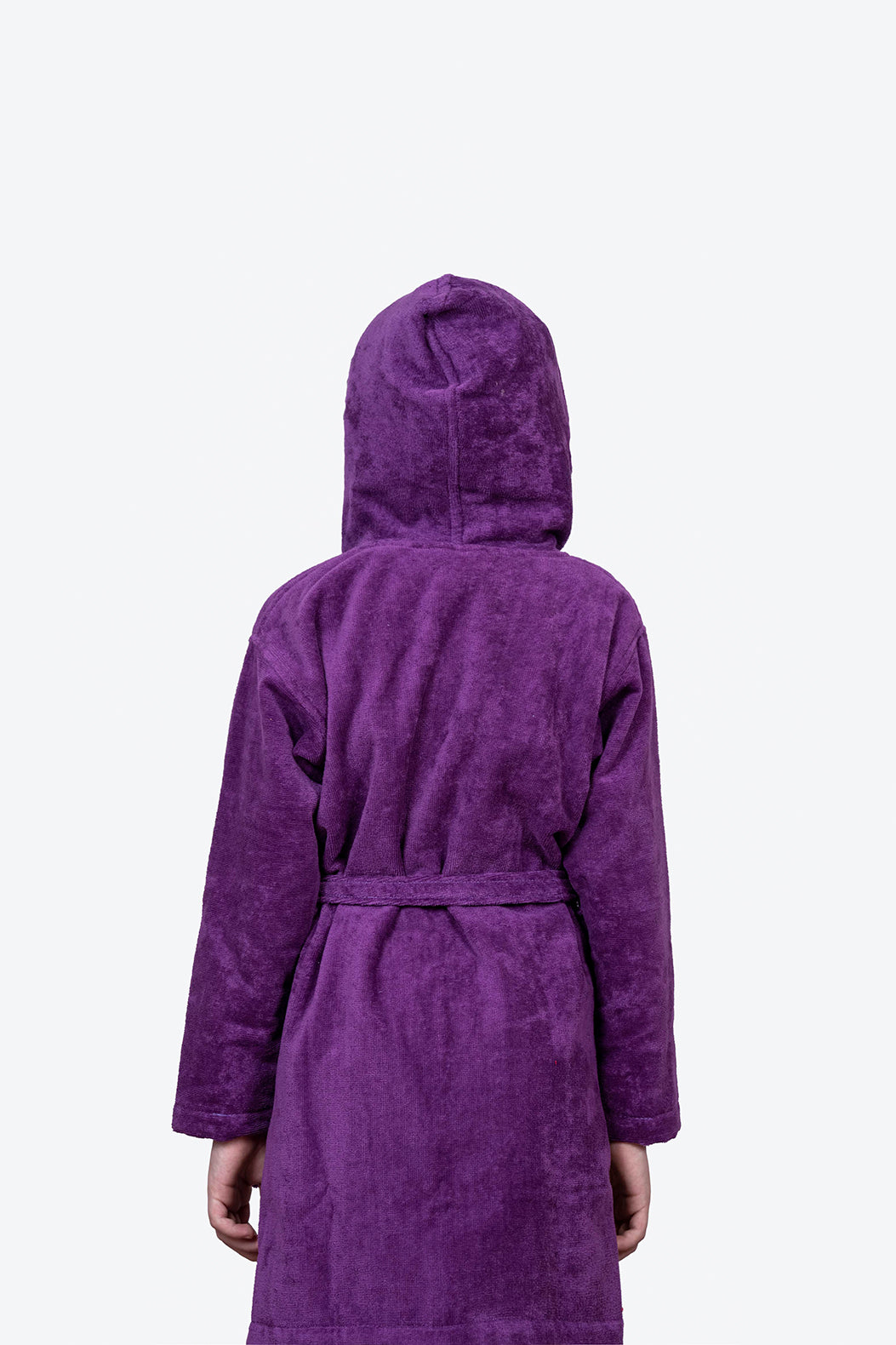 Kids Velour Bathrobe in Lilac