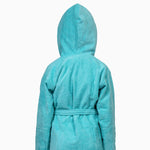 Kids Velour Bathrobe in Minty