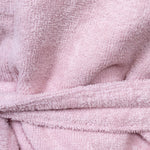 Adults Terry Velour Bathrobe in Rose Petal