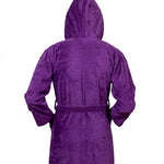 Kids Velour Bathrobe in Lilac