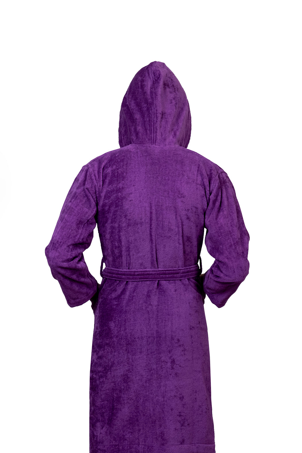 Kids Velour Bathrobe in Lilac