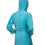 Kids Velour Bathrobe in Minty
