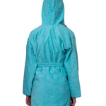 Kids Velour Bathrobe in Minty